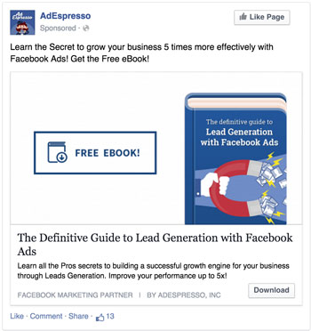 Facebook ad version 2