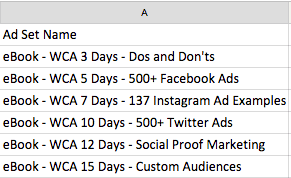 facebook ad structure